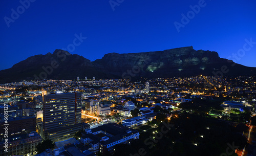 Devils Peak & Table Mountain at Night