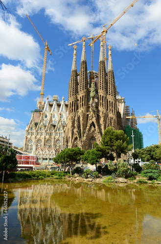 Sagrada Familia Nativity Facade by Gaudi,Barcelona,Spain
