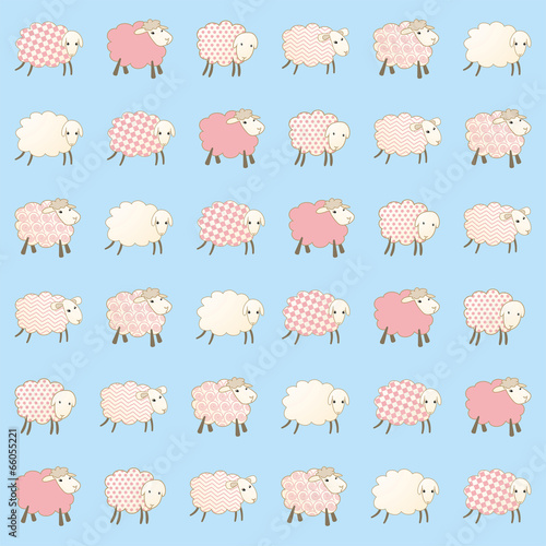 children's wallpaper with sheep