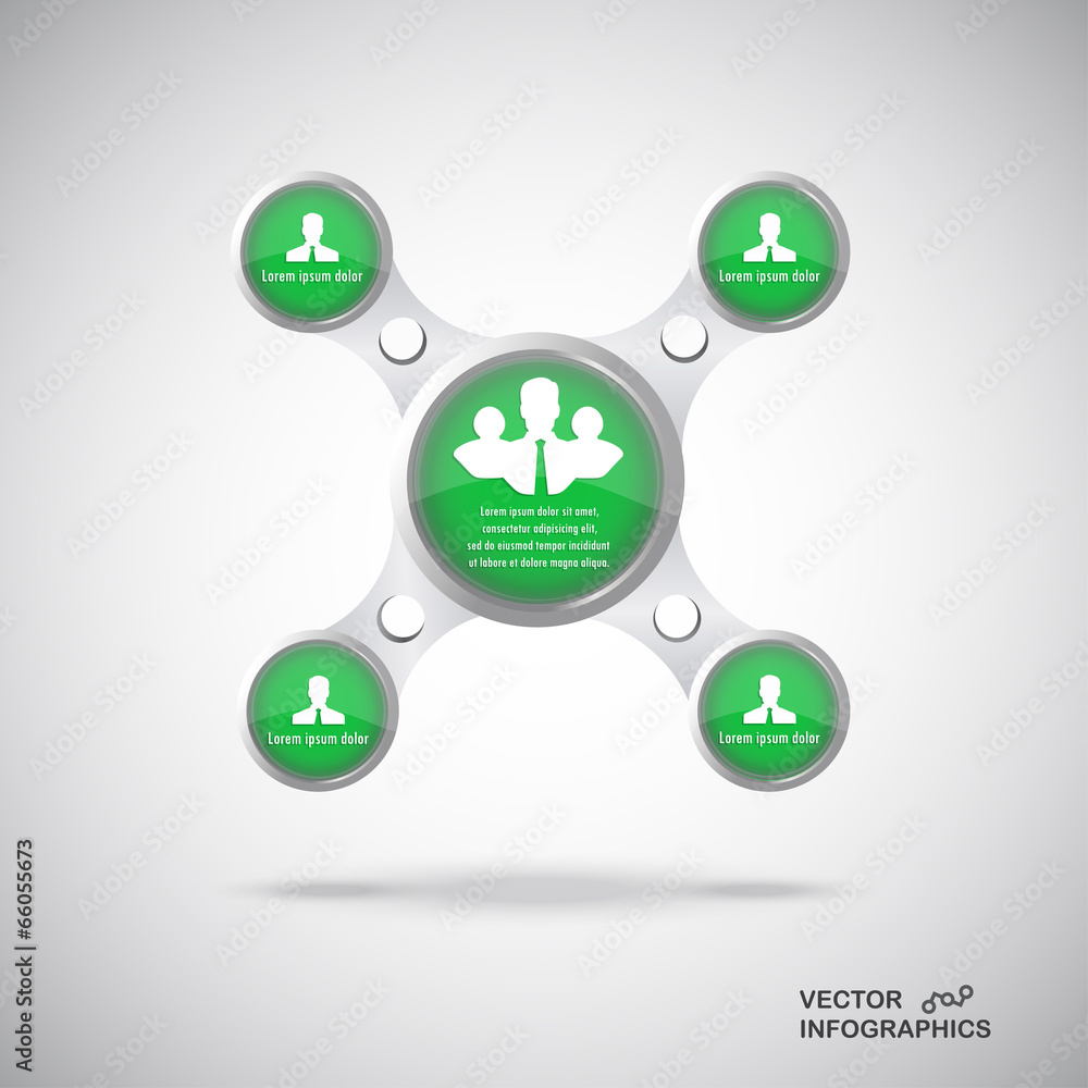 Presentation Infographics elements. Vector format.