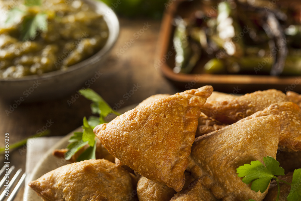 Homemade Fried Indian Samosas