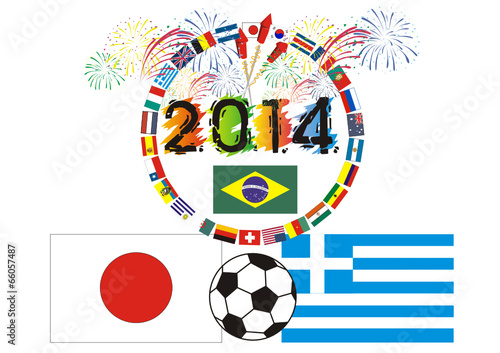 Fußballfest in Südamerika 2014 - Gruppe C-Japan - Griechenland