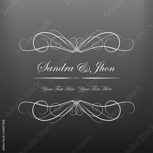 Wedding Vintage Invitation