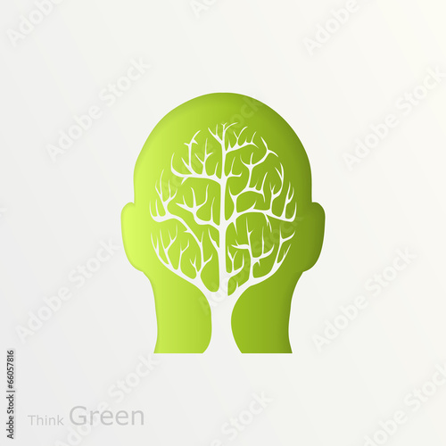 Brain tree illustration