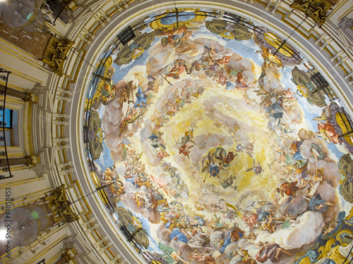 Ceiling of Valencia Cathedral. Spain photo