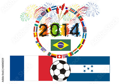 Fußballfest in Südamerika 2014 -Gruppe E-Frankreich - Honduras