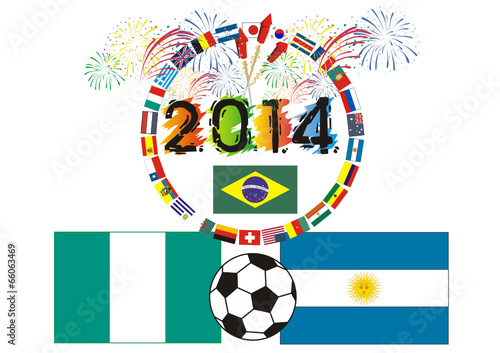 Fußballfest in Südamerika 2014 -Gruppe F-Nigeria - Argentinien