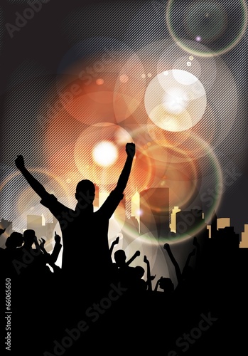 Music performance. Vector