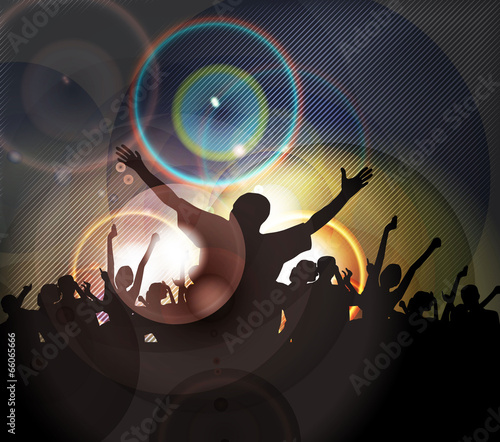 Dancing young people