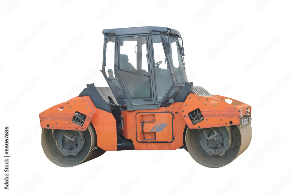 The image of a road roller