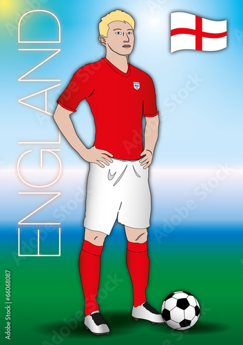 english soccer player uniform