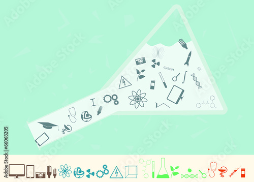 Collection of icons for Science