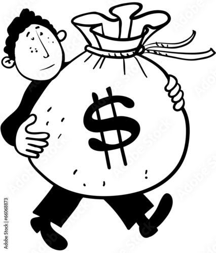 Man carrying money