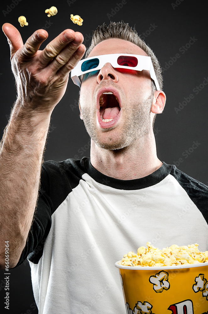 Naklejka premium Popcorn toss