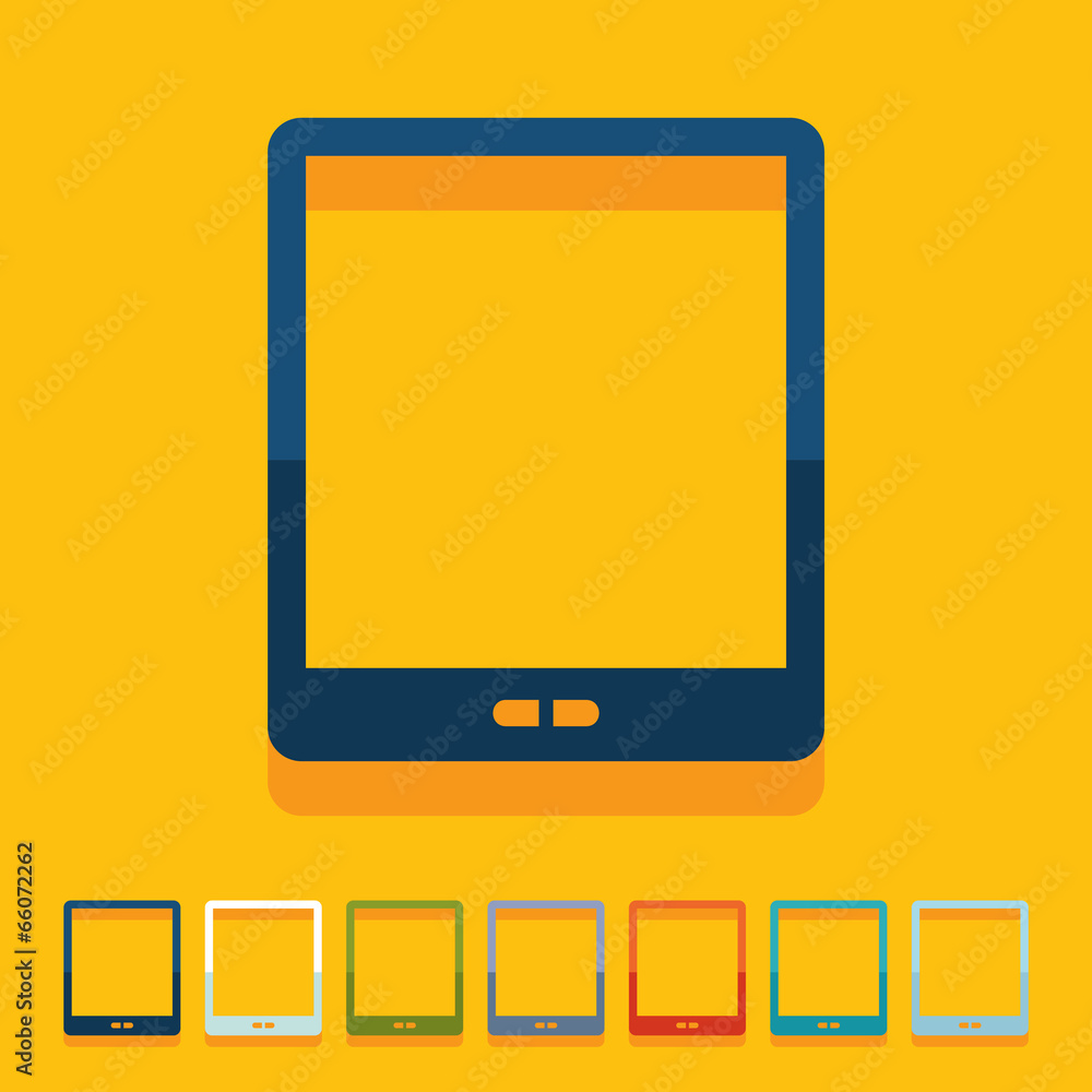 Flat design: smartphone