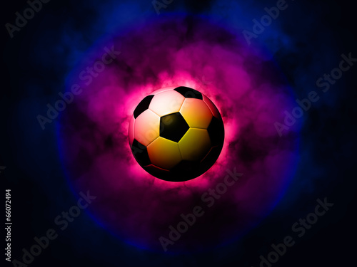Soccer ball energetic background