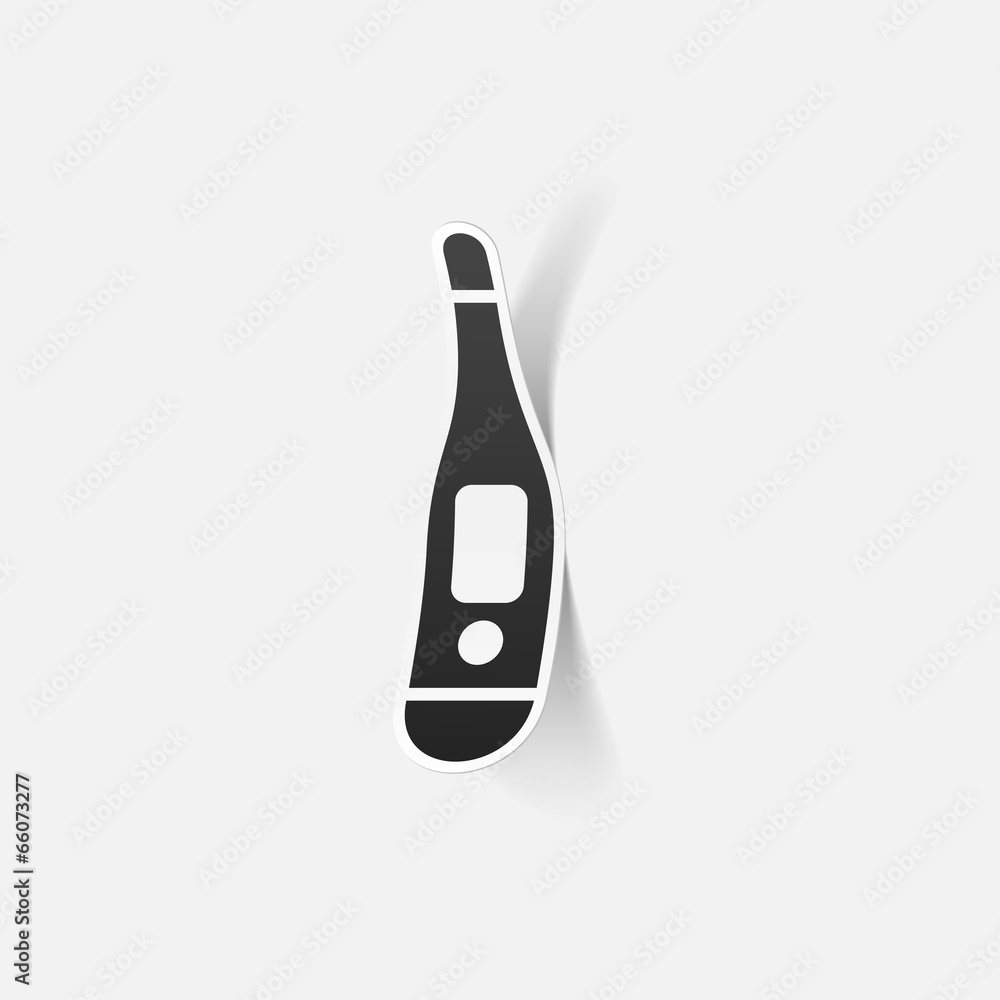realistic design element: thermometer, medical realistic design element: thermometer, medical
