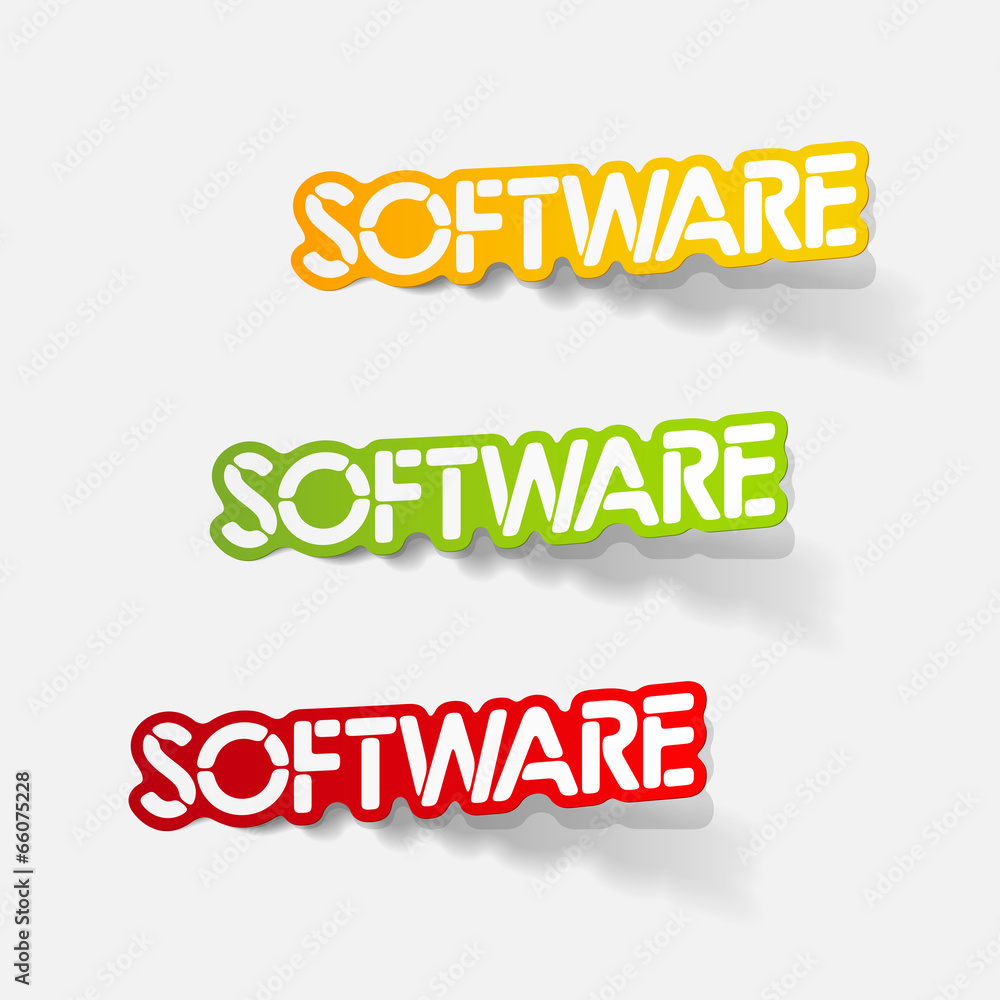 realistic design element: software realistic design element: software