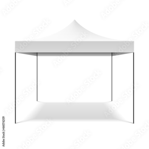 White folding tent photo