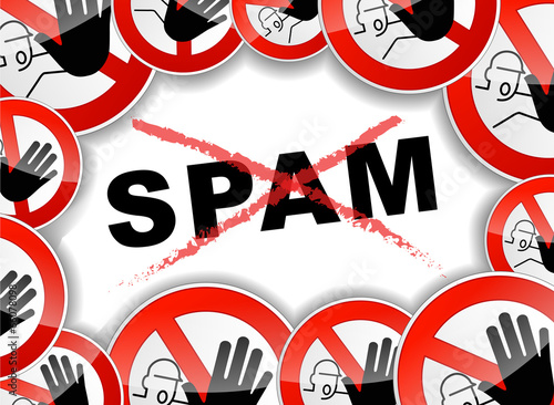 Stop spamming concept