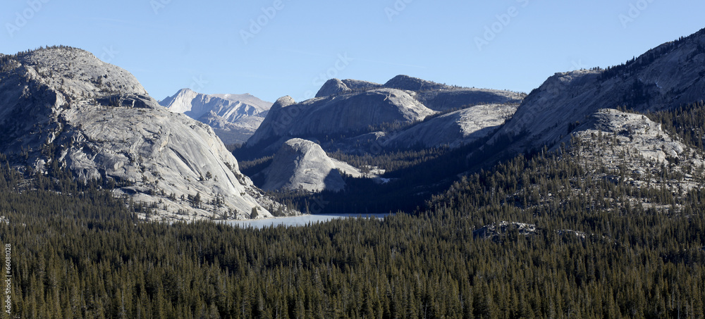 Granite mounds in Yosemite National Park