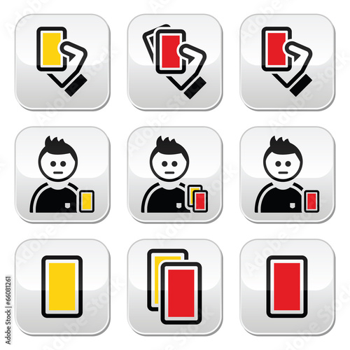 Soccer/football vector buttons set