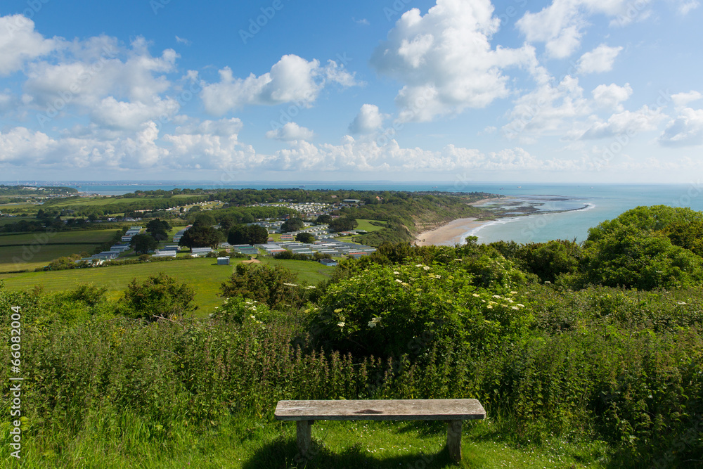 Isle of Wight view to Bembridge and Whitecliff Bay Isle of Wight view to Bembridge and Whitecliff Bay