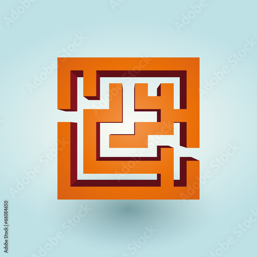 simple orange maze