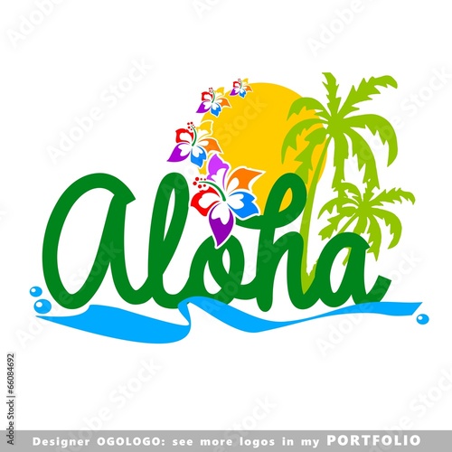 illustrations, aloha, hawaii, leaves, hibiscus, floral