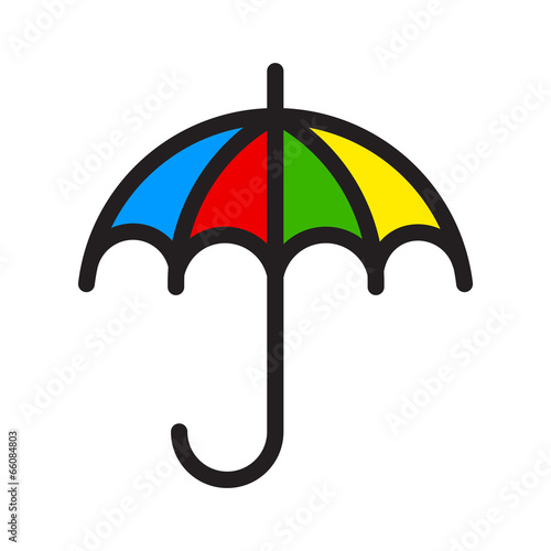 Umbrella Colorful Icon