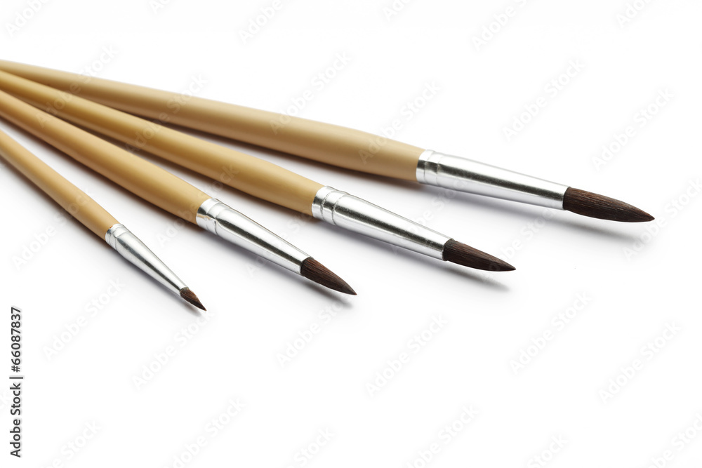 paintbrush for painter isolated on white background paintbrush for painter isolated on white background
