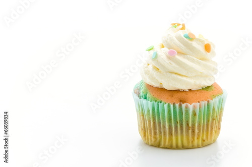 Cupcakes isolated on white background