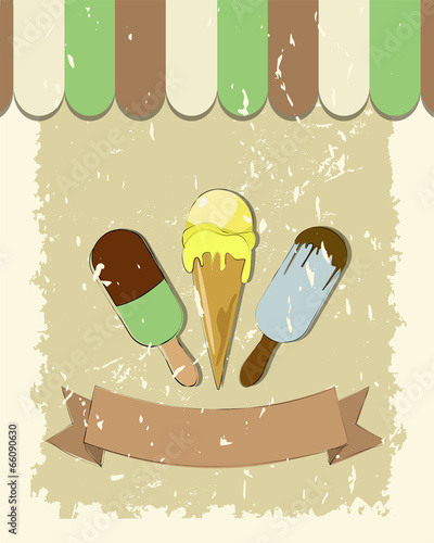 ice cream poster