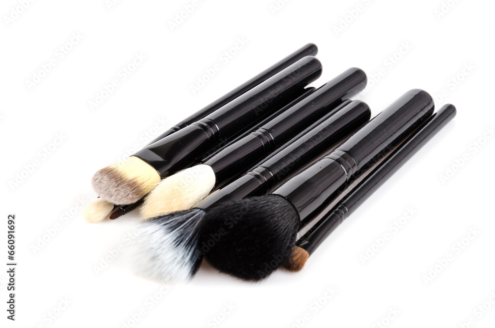 Makeup brush isolated white background Makeup brush isolated white background