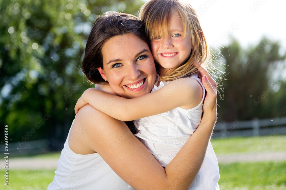 Mother and Daughter having fun outdoors Mother and Daughter having fun outdoors