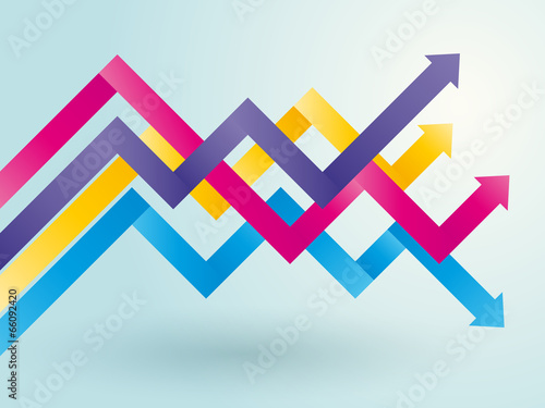 chart of colored arrows