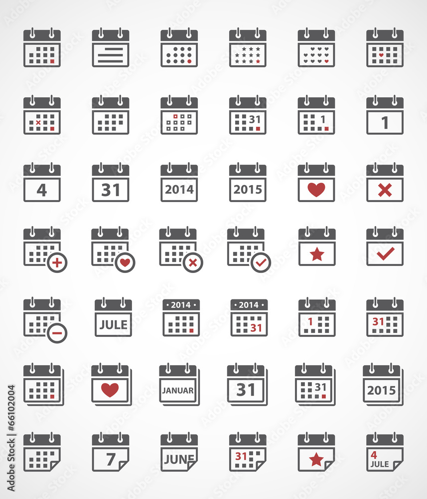Calendar icons Calendar icons