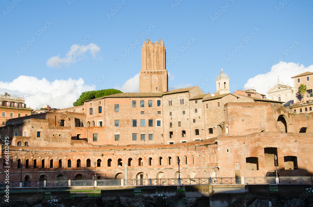 Trajan's Forum at the Fori Imperiali in Rome