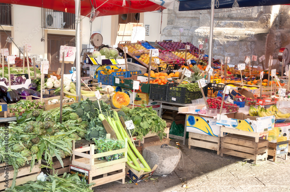 Street market in Palermo, Sicily