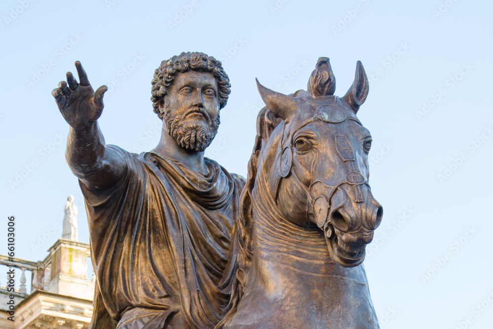 Horse sculpture of the emperor Marcus Aurelius