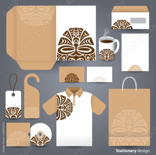 Stationery template design.