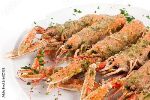Quadro em tela scampi alla busara