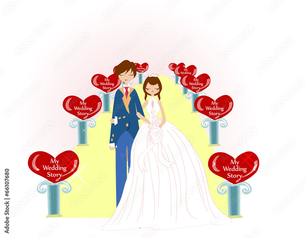 Illustration of wedding Illustration of wedding