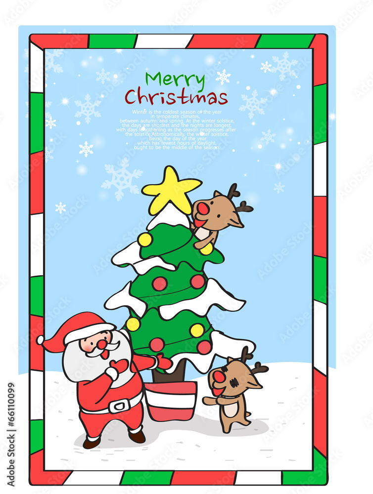 Fototapeta premium Illustration of winter