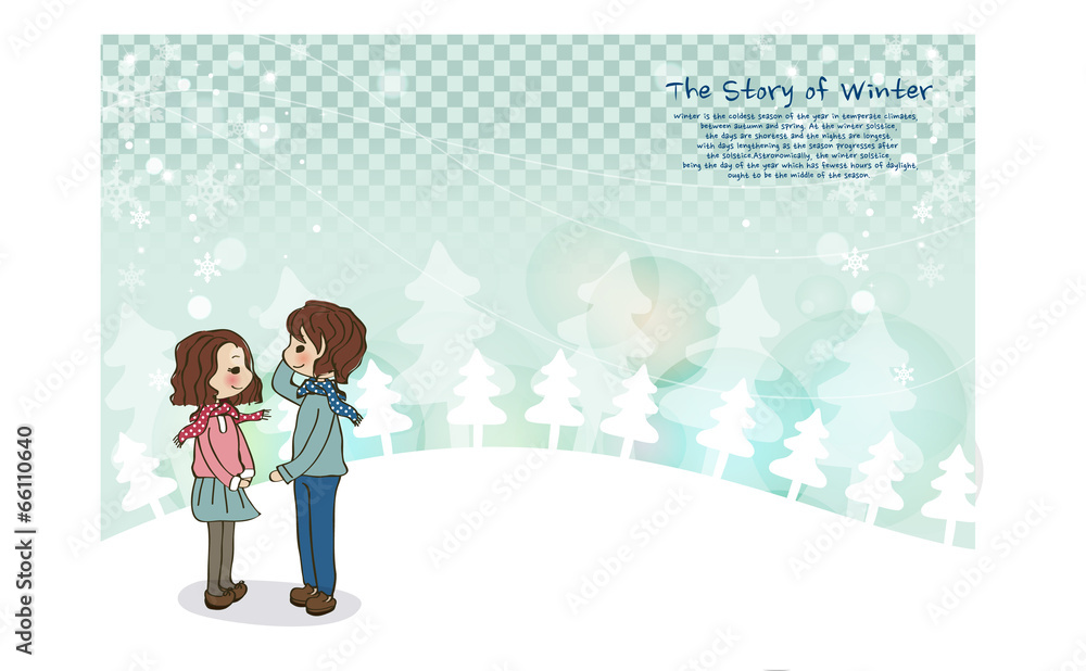 Illustration of winter Illustration of winter