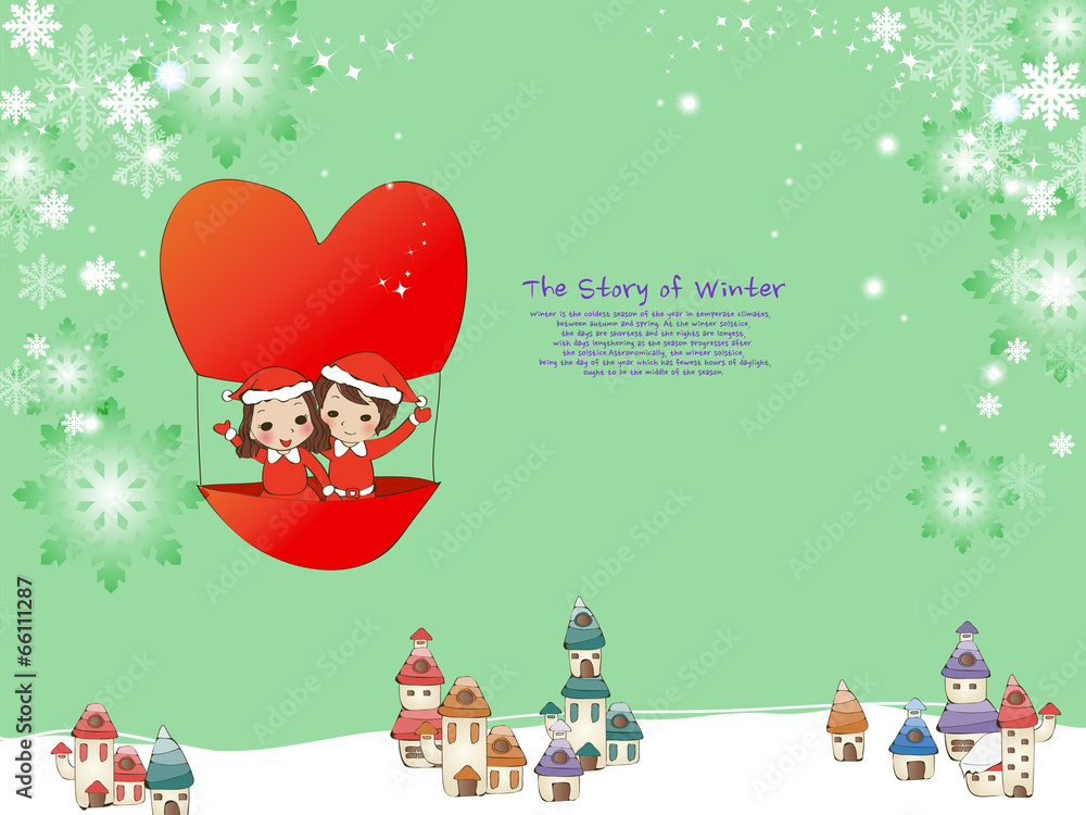 Illustration of winter Illustration of winter