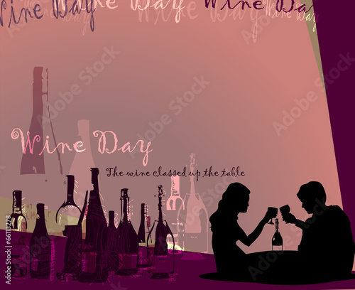 Illustration of wine Day