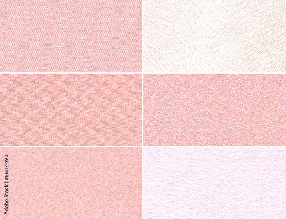 Fototapeta premium Set of pink granular textures