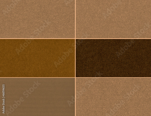 Set of brown textures.