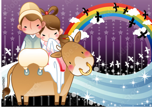 Illustration of Korean traditional holidays